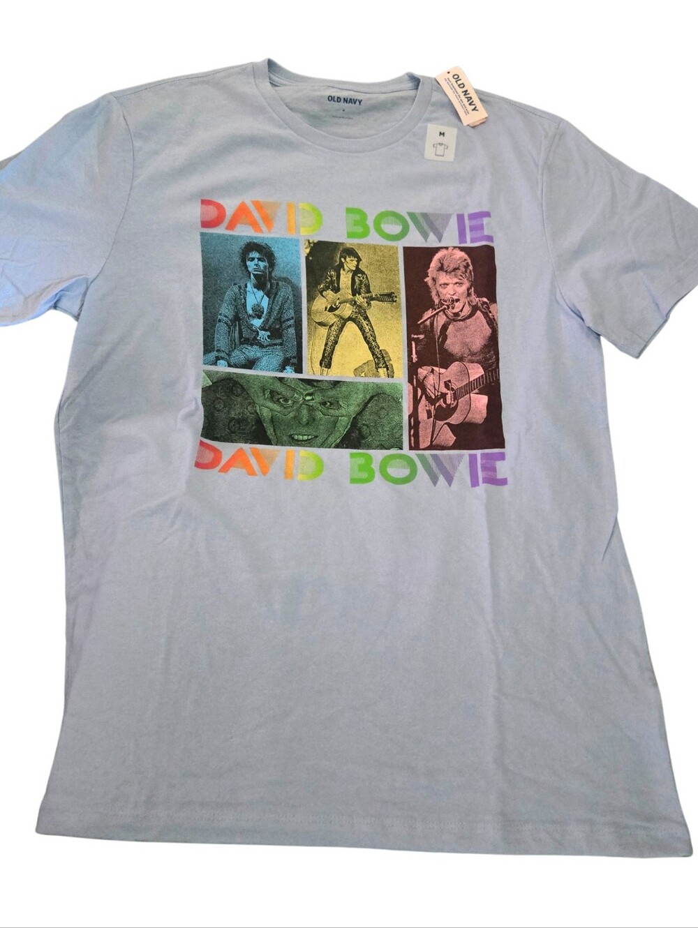 NWT David Bowie • Old Navy T-shirt • Sz M, Men's Unisex